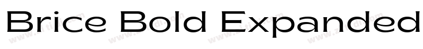 Brice Bold Expanded字体转换